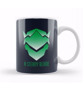 Genji A Steady Blade Overwatch Kupa Bardak Porselen