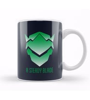 Genji A Steady Blade Overwatch Kupa Bardak Porselen