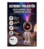 Astronot Gün Batımı Projektör Lamba – Şarjlı, Dokunmatik ve Ayarlanabilir Başlık