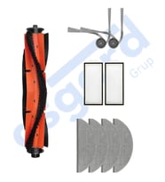 ROBOROCK S8 PRO/S8 PRO+/Q8+/Q8 MAX PRO+ Uyumlu 1 Ana Fırça 2 Yan Fırça 2 Filtre 4 Mop