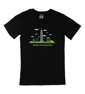Empire State Siyah Tişört