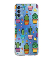 PrintiFy Oppo Reno 4  ile Uyumlu 1mm Slim Fit Water Color 4 Baskılı Şeffaf  Kılıf