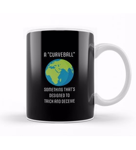 A Curveball Flat vEarth Kupa Bardak Porselen