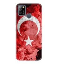 INFINIX Smart 4 5 6 Zero 8 S5 Pro Kılıf Desemli Silikon Şanlı Türk Bayrağı 1315