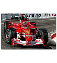 Cakatablo Grand Prix Fiat Yarış Arabası Görseli MDF Tablo