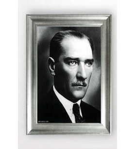 Gümüş Çerçeveli Atatürk Tablo cv720