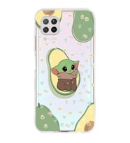 Huawei P40 Lite Uyumlu Baby Yoda Desenli Şeffaf Telefon Kılıfı