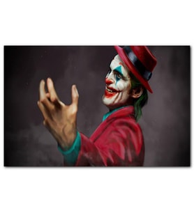 Cakatablo Fötr Şapka İle Joker Görseli MDF Tablo