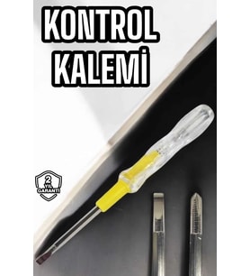 Test Kalemi Çift Başlıklı Şeffaf Elektrik Testi