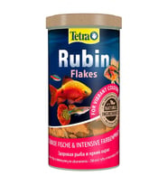 Tetra Rubin Flakes Renklendirici Tropikal Pul Balık Yemi 1 LT - Canlı Renkler ve Bağışıklık
