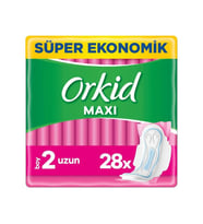 Orkid Maxi Hijyenik Ped Uzun Süper Ekonomik Paket 28'li