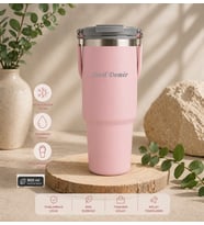 Kişiye Özel Termos Bardak 900 ml Paslanmaz Çelik -Çift Kullanımlı Kapak