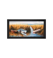 Manzara Temalı Kanvas Tablo 50 x 70 cm Siyah Çerçeve