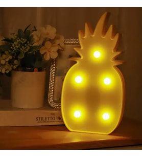 Led Işıklı Ananas Gece Lambası