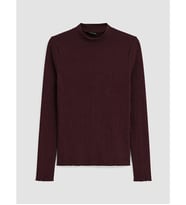 LC WAIKIKI Bordo Fırfırlı Dik Yaka Kadın Body
