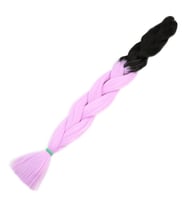 Afrika Örgülük Sentetik Ombreli Saç 100 Gr. - Siyah / Lila