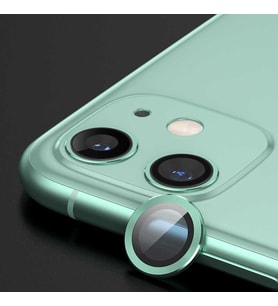Zore iPhone 12 Mini ile Uyumlu Kamera Lens Koruyucu Yeşil