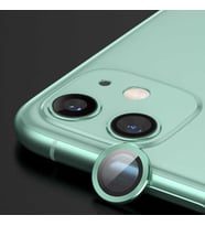 Zore iPhone 12 Mini ile Uyumlu Kamera Lens Koruyucu Yeşil