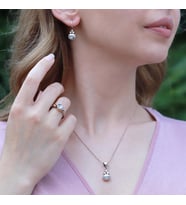 Zirconia Gümüş Otantik Set