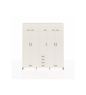Arges Gardrop 6 Raflı 6 Çekmeceli 4 Askılı 220x30x243 Aytaşı-Aytaşı
