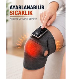 Çok Amaçlı Diz Dirsek Omuz Masaj Aleti Isıtmalı Titreşimli Şarjlı Masaj Cihazı