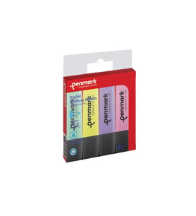PENMARK HS-505-4P FOSFORLU KALEM SETİ PASTEL 4 RENK BLİSTER