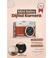 Mini Dijital Kamera Selfie Video Vlog Kamerası Mini Anahtarlık 1080P CMR35 Kahverengi (Haki)