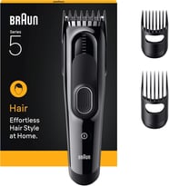 Braun Saç Kesme Makinesi Series 5, +3 Aksesuar, Ömür Boyu Keskin Bıçak, 17 Uzunluk, Hc5530