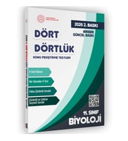 2026 MEBİ-OGM 11. Sınıf Dört Dörtlük Biyoloji Pekiştirme Testi A4 Renkli Soru Bankası BASKI ÜCRETİ