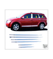 Dodge Journey Krom Cam Çıtası 6 parça 2008 ve üzeri Paslanmaz Çelik
