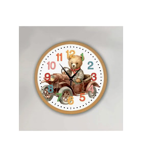 bilge Tasarım Çocuk odası Duvar Saati 30 x 30 CM (Karışık)