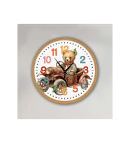 bilge Tasarım Çocuk odası Duvar Saati 30 x 30 CM (Karışık)