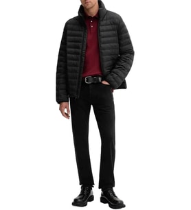 Calvin Klein Uzun Kollu Hafif Naylon Kapitone Erkek  Mont  LV04LC506G-UB1 (Siyah)