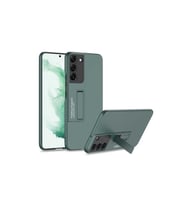 Samsung Galaxy S22 Uyumlu Kılıf Zore Standlı Ays Kapak (Koyu Yeşil)