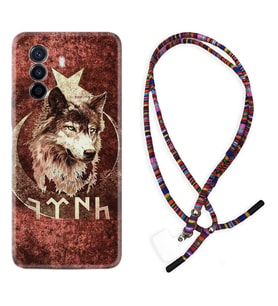 Huawei Nova Y70 Y90 Nova 9 SE  Kılıf Boyun Asklı Rasta Silikon Göktürk 3 1412