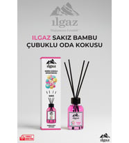 Sakız Bambu Çubuklu Oda Kokusu 110 ml  Red Diffuser Bubble Gum Ortam Kokusu