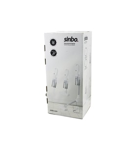 BEYAZ DİKEY ELEKTRİKLİ SÜPÜRGE ERGONOMİK KATLANABİLİR BORU 500W 90° DÖNEBİLEN BAŞLIK PRATİK HAZNE SVC-8629 (5343)