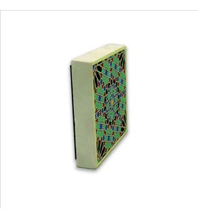 Çini Desen Baskılı Doğaltaş  Magnet(KD-047)Buzdolabı Süsü