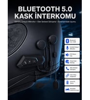 Intercom Bluetooth Kask Kulaklık Motosiklet Kulaklık 5.0 Bluetooth