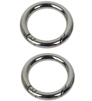 10 Adet Nikel Yaylı Metal Halka - Kararmaz -2,5 cm - Çanta Aksesuarı