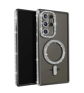 Samsung Galaxy S23 Ultra Joke Simli Magneticsafe Kılıf - Siyah