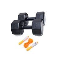 8 Kg Dambıl X 2 Adet = 16 Kg + SAYAÇLI ATLAMA İPİ