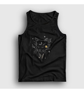 Presmono Unisex Siyah Moon Cat Space Uzay Atlet 283073tt