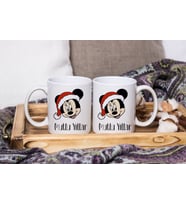 Minnie Mouse & Yılbaşı & Mutlu Yıllar Tasarımlı İkili Kupa Seti