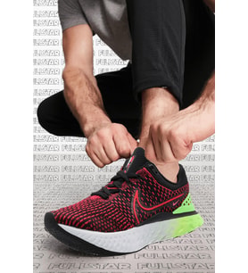 Nike infinity React Run Flyknit 3 Running Shoes White Erkek Koşu Ayakkabısı Kırmızı Siyah
