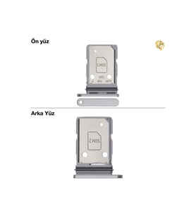 Samsung Galaxy A36 Sim İç Yuvası Çiftli ile Uyumlu Beyaz Çiftli sim yuvası ikili sim tepsisi çiftli sim aparatı dual sim çekmecesi