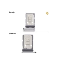 Samsung Galaxy A36 Sim İç Yuvası Çiftli ile Uyumlu Beyaz Çiftli sim yuvası ikili sim tepsisi çiftli sim aparatı dual sim çekmecesi