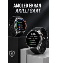 Akıllı Saat Bluetooth Bağlantılı Amoled Ekran Uyku Takibi