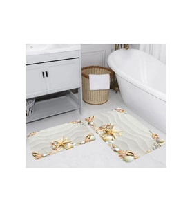 Eliana Home Baskılı 2'li Banyo Paspas Takımı RVG5284