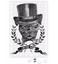 I'm The Boss Sihirbaz Pug Köpek Puzzle 240 Parça A3